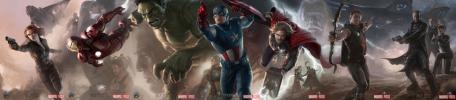 Avengers näyttelijät kootaan seitsenosaiseen banneriin