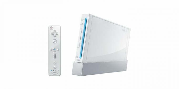 Nintendo Wii und Wii-Fernbedienung.