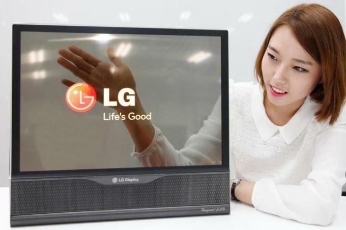 Zwijany wyświetlacz OLED firmy LG