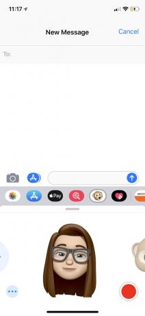 Memoji com câmera TrueDepth.