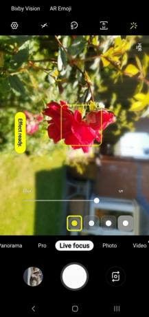 Samsung Galaxy S10 kaamera Live Focus