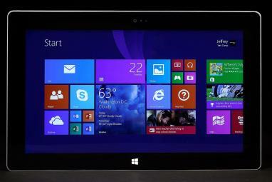 Microsoft Surface 2 ön başlangıç ​​ekranı