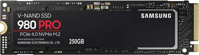 Samsung 980 Pro 250GB SSD.