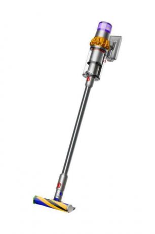 Dyson V15 Detect ვაკუუმის სრული ხედი.