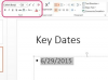 Hur man formaterar datumet i PowerPoint