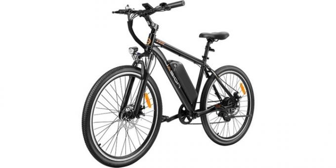 Bicicleta electrică Jasion EB5 pe fundal alb.