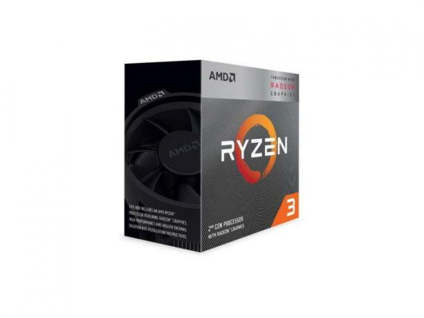 Embalagem para AMD Ryzen 3 3200G.