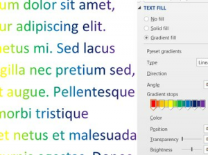 วิธีสร้างข้อความหลากสีใน Microsoft Word