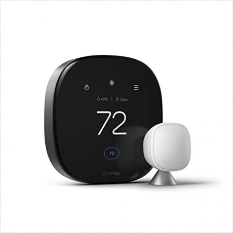 ecobee Smart Thermostat Premium مع Siri وAlexa وجهاز مراقبة جودة الهواء المدمج والمستشعر الذكي