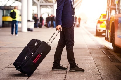 slimme bagage-ophaalservice op de luchthaven