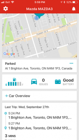 Übersicht über die ZTE Rogers Smart Drive-App