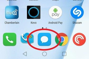 Symbol der Nachrichten-App auf Android