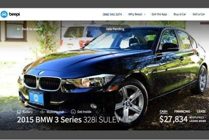 beepi online gebruikte auto's landelijke leaseauto virtual reality BMW 3281 voorbeeld 1000x667