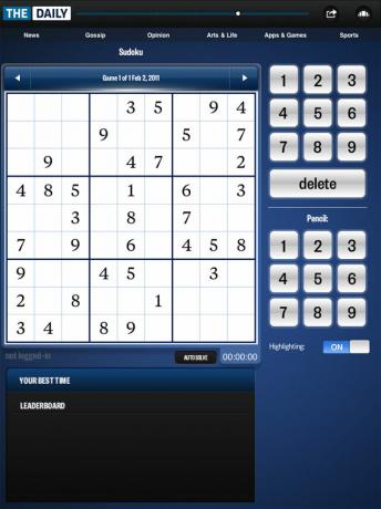 Het Dagelijkse: Sudoku