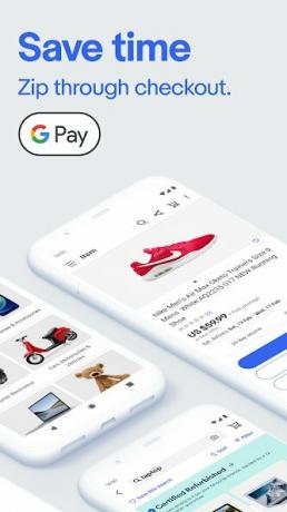 eBay-appen sparer tid med Google Pay.