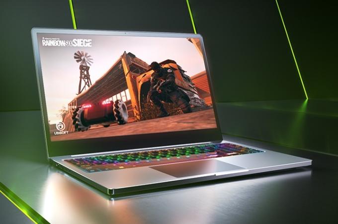 Ноутбук із новою графічною картою Nvidia GeForce RTX 2050.