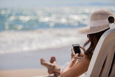 Serwisy społecznościowe na plaży