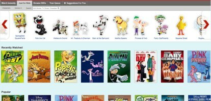 Netflix para niños transmitiendo vídeo
