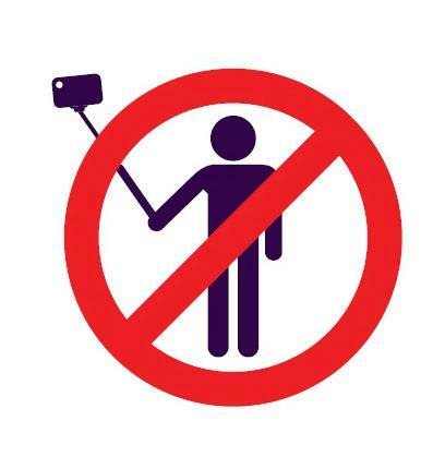 verbod op selfiesticks