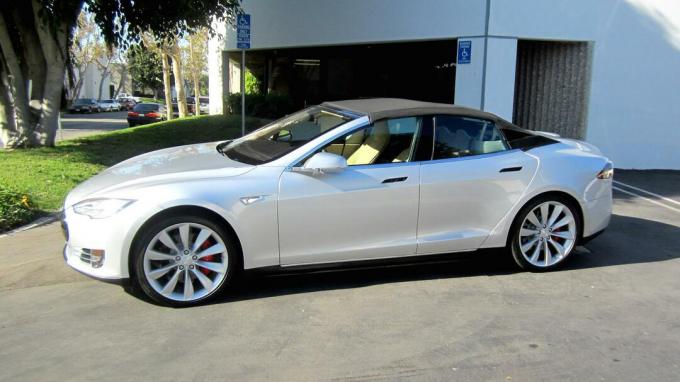 Tesla Model S Cabrio-Umbau