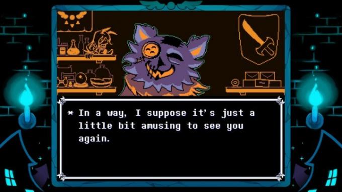 Seam üzletet épít a kastélyvárosban, Deltarune 2. részében.