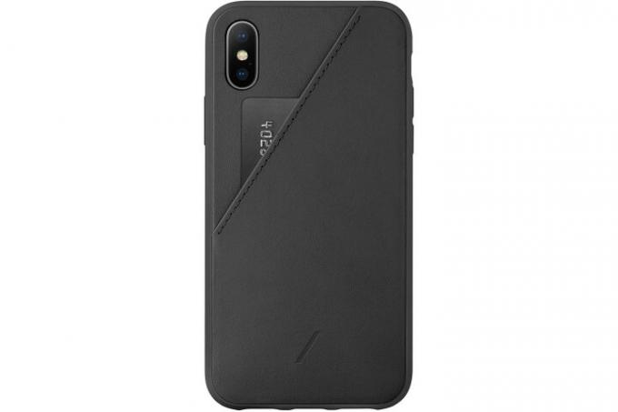 Native Union Clic Card Case für iPhone XS Max in Schwarz.