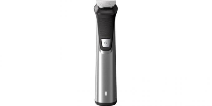 Philips Norelco Multigroom 7000 trimmer valgel taustal.