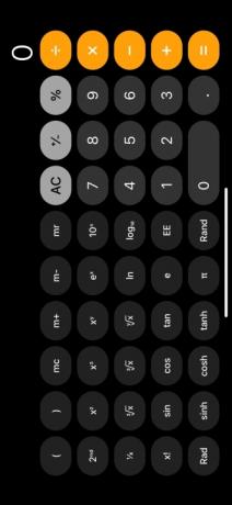 Научен калкулатор на приложението Apple Calculator