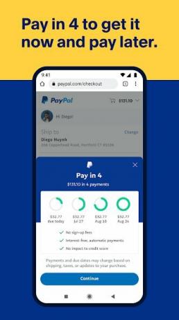 PayPal app betal i 4.