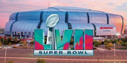 Logo State Farm Stadium SuperBowl LVII.