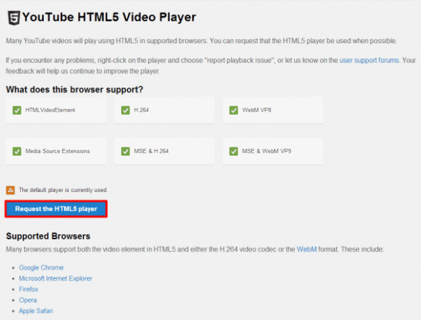 HTML5 do YouTube