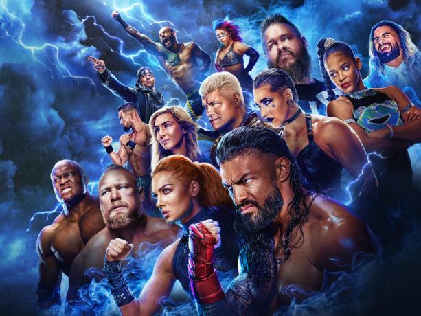 WWE रॉयल रंबल 2023 के लिए प्रचार छवि।