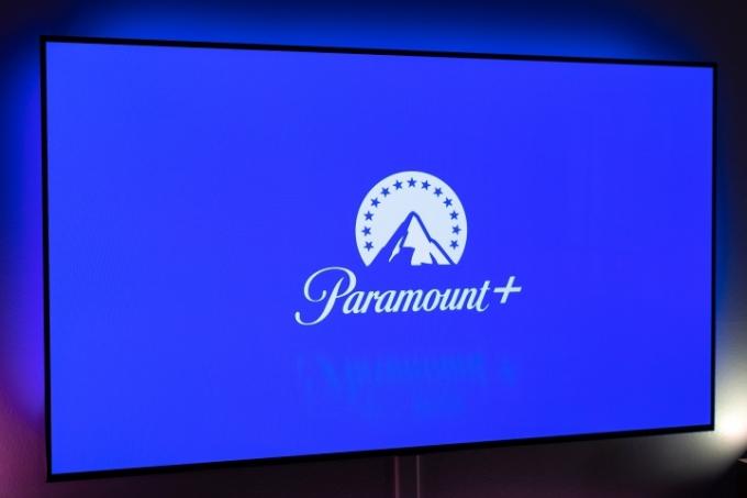 Logo Paramount Plus na TV.