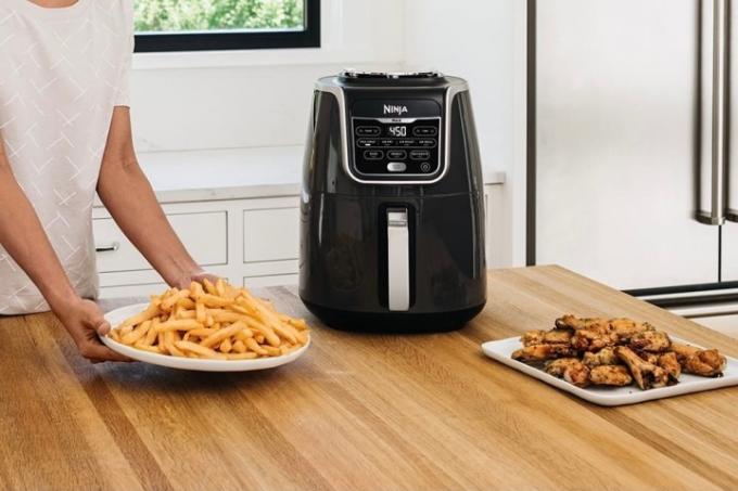 Werkbladafbeelding van de Ninja Airfryer Max XL.