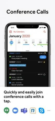 найкращі програми для малого бізнесу fantastical2 app ios Конференц-дзвінки знімок екрана 2