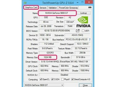 Используйте GPU-Z, чтобы найти модель своей видеокарты.