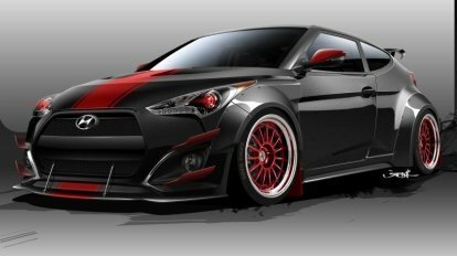 Szkic Hyundai Veloster R-Spec wyścigowy grupy krwi