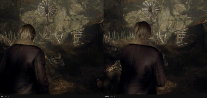 Geoptimaliseerde instellingen in Resident Evil 4 Remake.