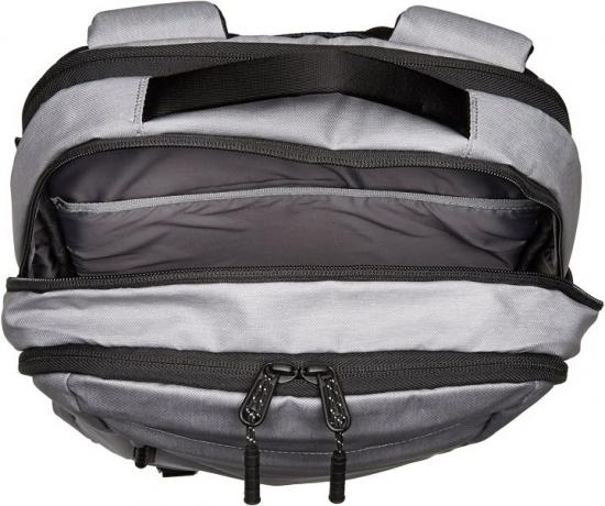 Indvendigt billede ovenfra af Timbuk2 Authority Pack.