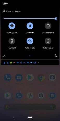 Configuração rápida de economia de bateria do Android 11