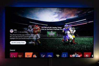 Google TV での NFL サンデー チケット。