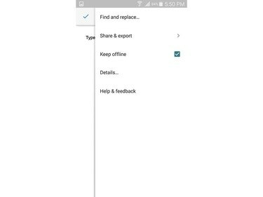 Google dokumenti (Android 5.0)