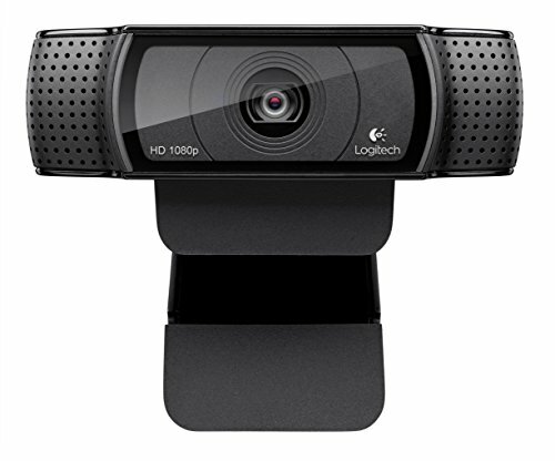 Logitech HD Pro Webcam C920, chamada e gravação de vídeo widescreen, câmera 1080p, webcam para desktop ou laptop