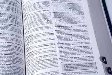 Dictionnaire anglais.