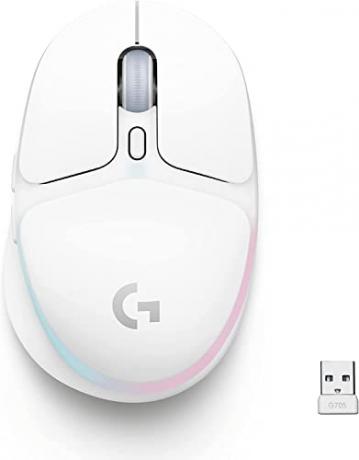 Logitech G705 Wireless Gaming Mouse, Customizable LIGHTSYNC RGB Lighting, Lightspeed Wireless, Conectividade Bluetooth, Leve, PCMacLaptop - White Mist