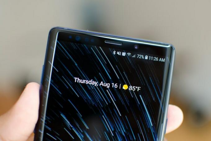 note 9 widget météo