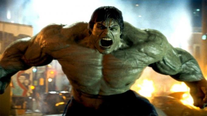 CGI Hulk จากภาพยนตร์ Incredible Hulk ของ Marvel