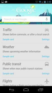 Actualizări Google Now