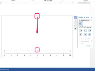 Samaziniet tukšās diagrammas izmēru.