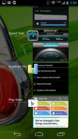 Menu schermata Motorola Moto X